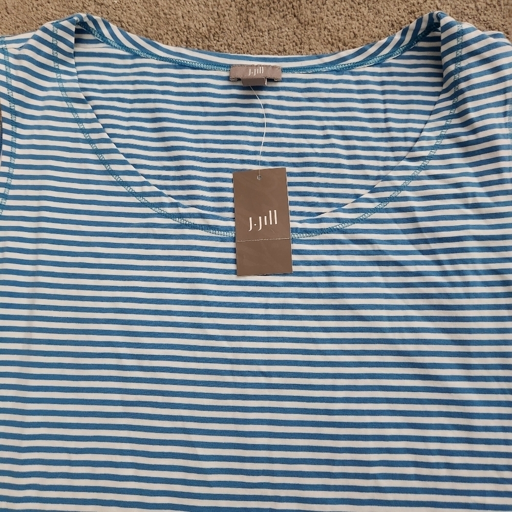 J Jill Basic Striped Tank Top - Picture 9 of 11